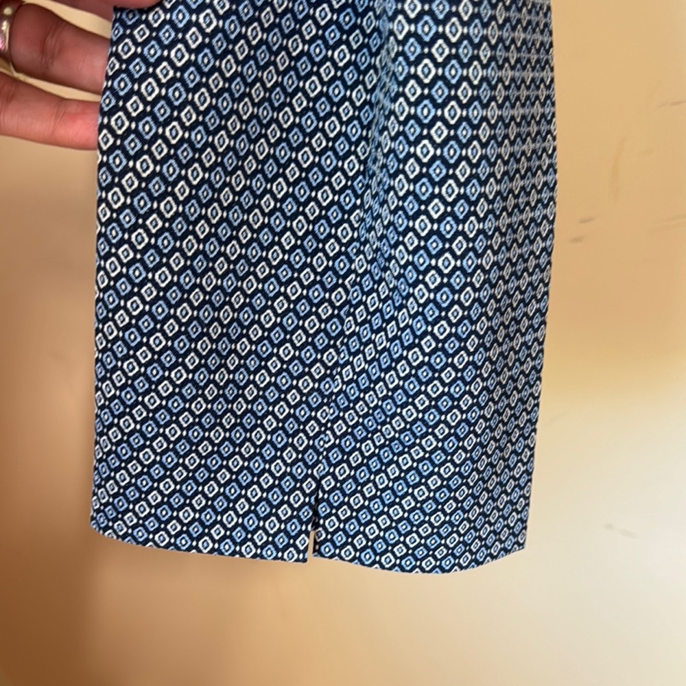 J. Mclaughlin Blue Patterned Pants - image 4